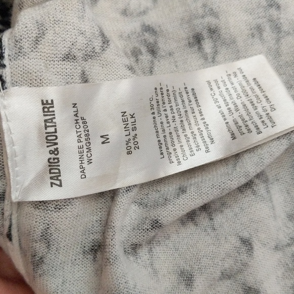 CLEARANCE!!! Zadig & Voltaire ZV Linen Tank With Skull - Picture 8 of 13